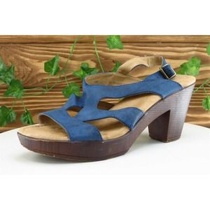 White Mountain Sz 10‎ M Blue Gladiator Synthetic Women Sandals